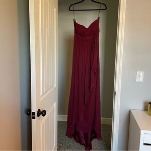 NWT Jenny Yoo Talia Dress Concord Silk Chiffon Size 10 Bridesmaid Black Tie